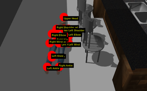 body joints annotated